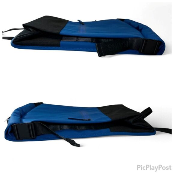 Rains Trail Rolltop Backpack W3 - Blue NWT Unisex - Picture 12 of 16